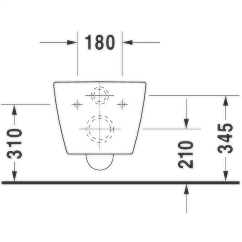 Vägghängd Toalettstol Duravit Me by Starck 25290