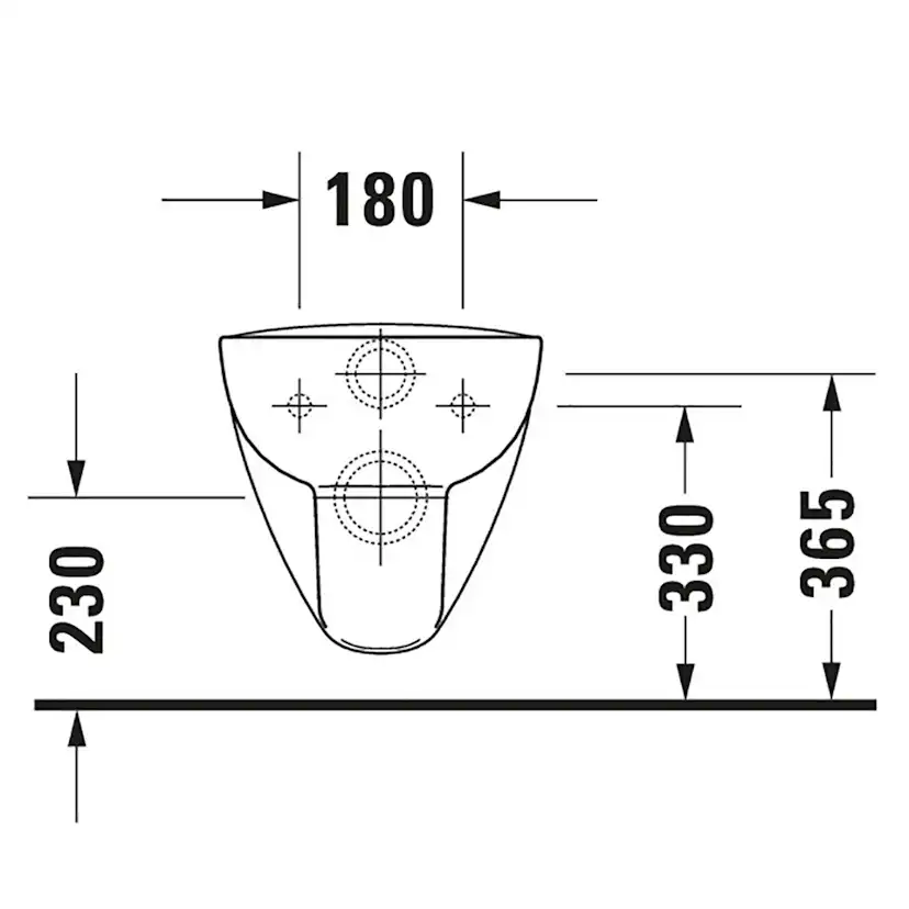 Vägghängd Toalettstol Duravit D-Code Rimless
