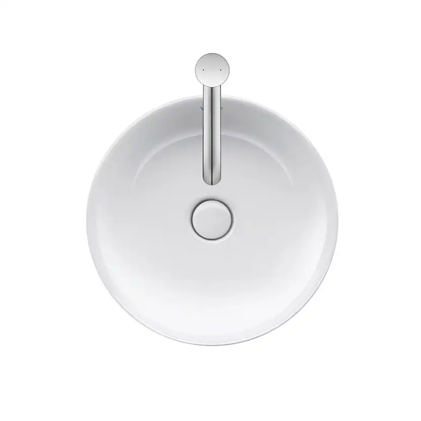 Tvättställ Duravit White Tulip för Placering på Bänkskiva Vit Högblank 430 mm