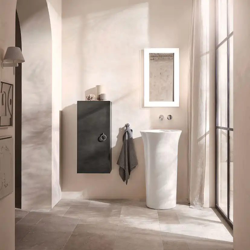 Golvstående Tvättställ White Tulip Vit Högblank 500 mm