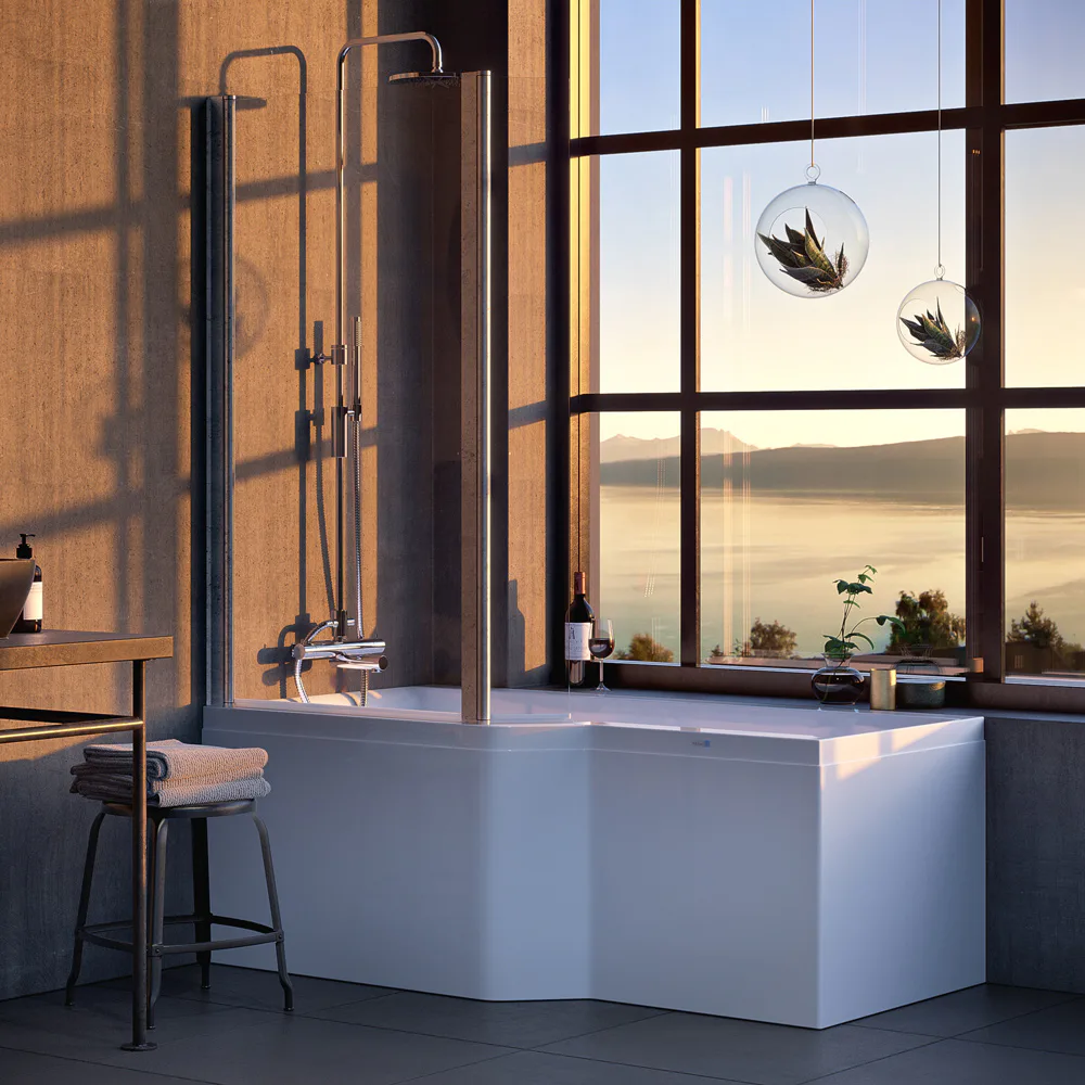 Badkar Nordhem Apelviken Vit Standard Enkel rygglutning