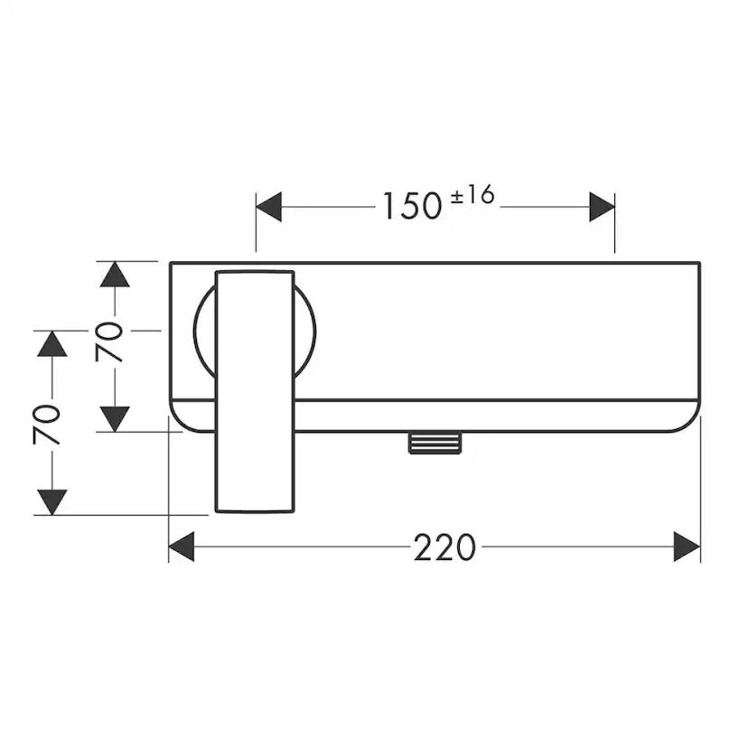 Duschblandare Axor Citterio 1-grepps 150 cc