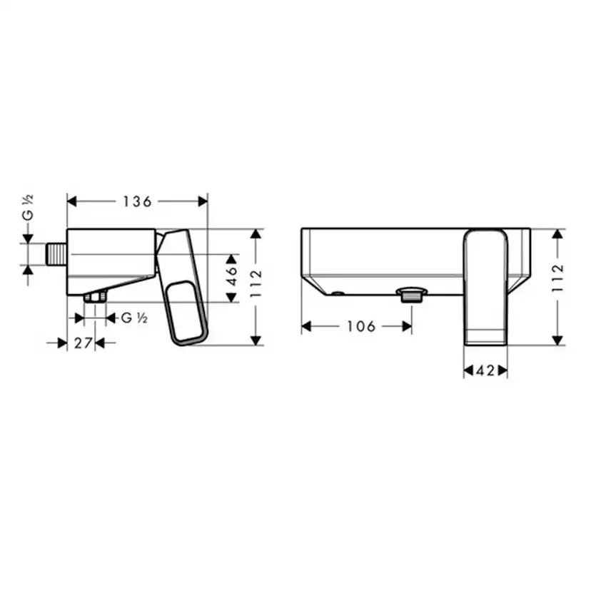 Duschblandare Axor Urquiola 1-grepps