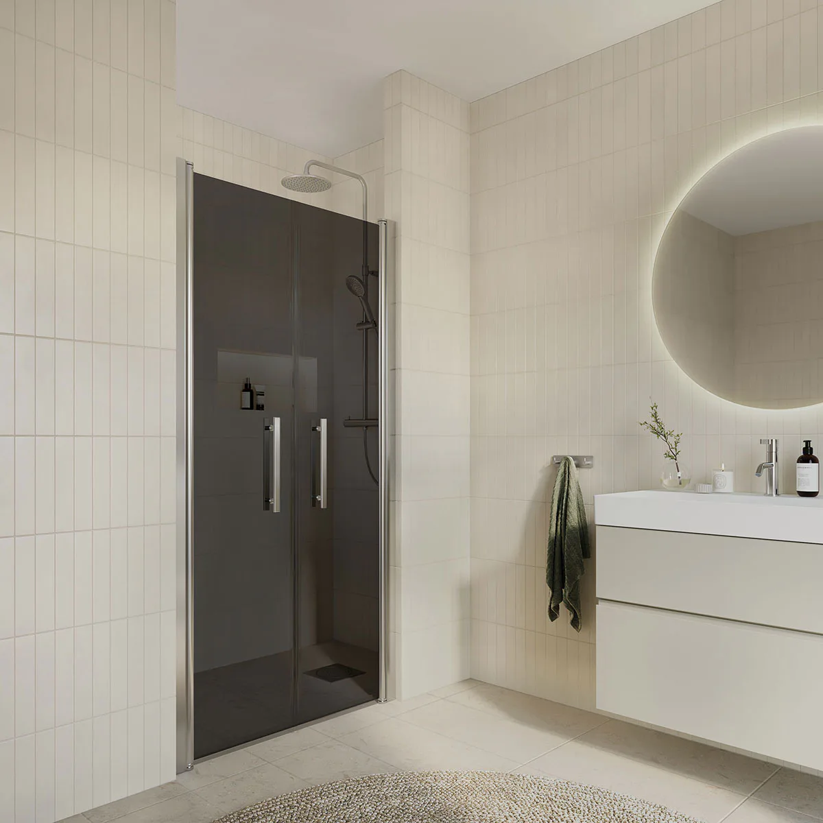 Duschdörr Arrow DuoDoor Tonat Glas