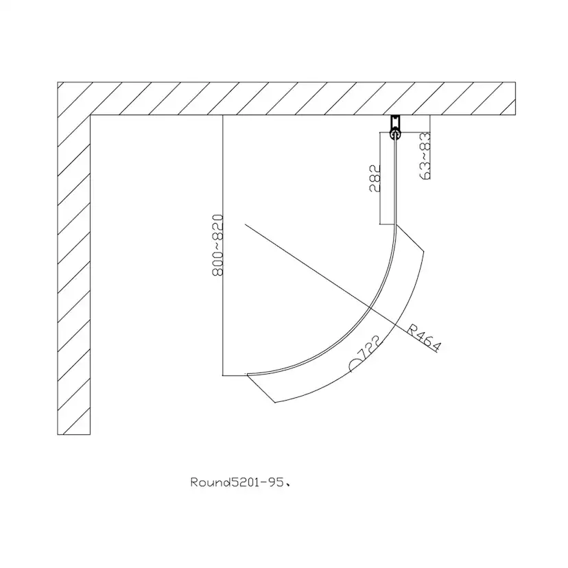 Duschdörr Arrow Free