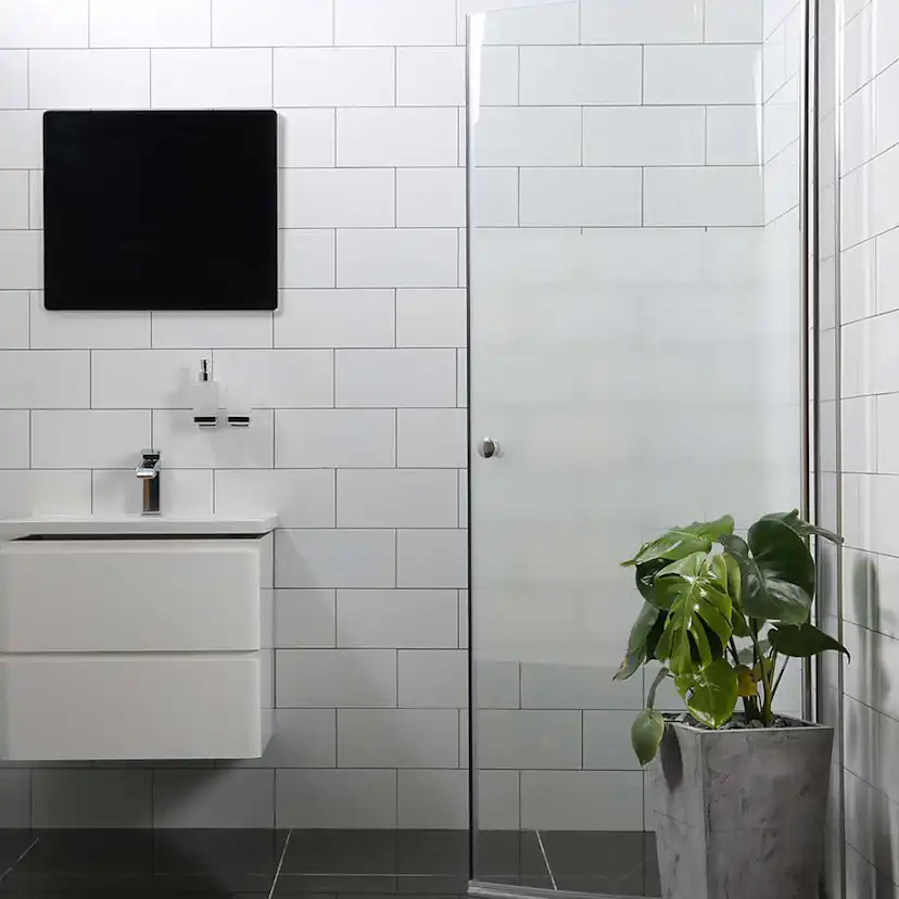 Duschdörr Bathlife Mångsidig 45° Dörr Delvis Frostat Glas