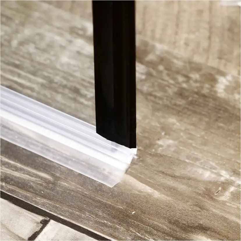 Duschdörr Bathlife Mångsidig Rak Dörr Svart