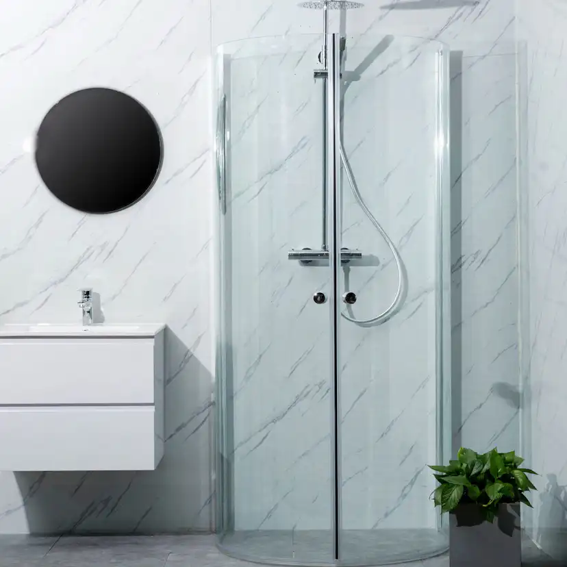 Duschhörn Bathlife Mitt Aluminium