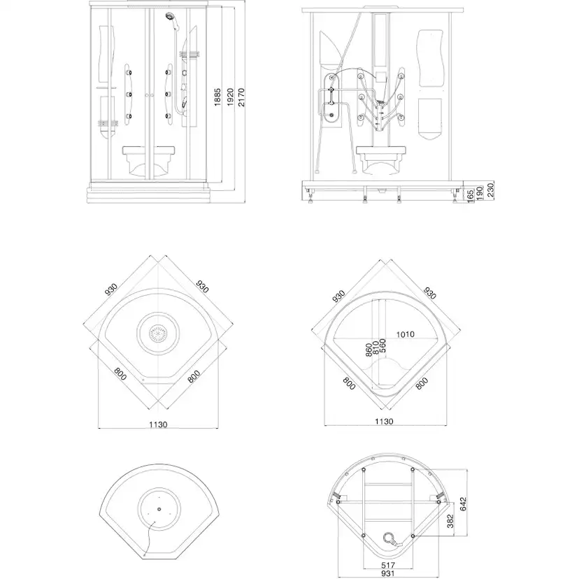 Duschkabin Arrow 6005