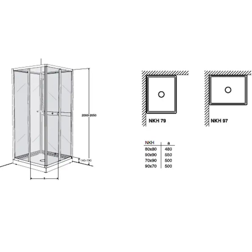Duschkabin Contura Shower Next NKH