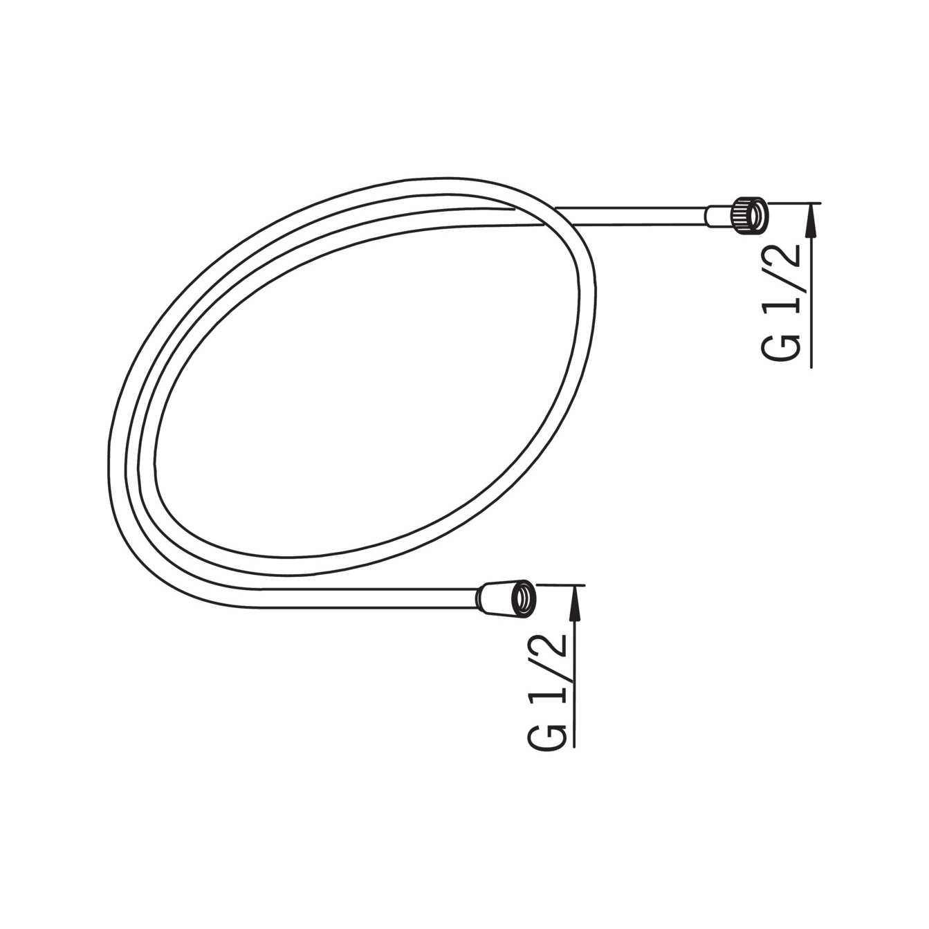 Duschslang Oras Apollo 1,5 m