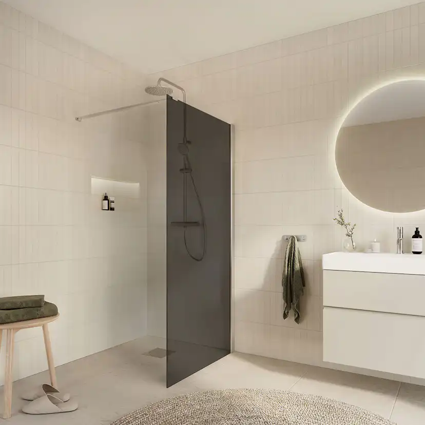 Duschvägg Arrow Wall Tonat Glas