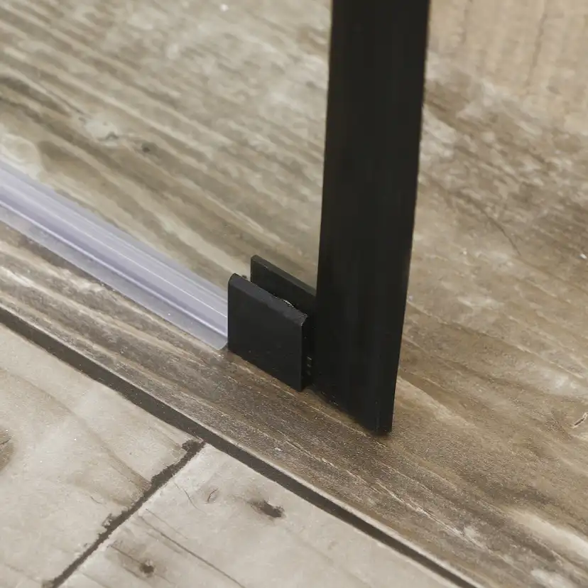 Duschvägg Bathlife Mångsidig Rak Vägg Svart