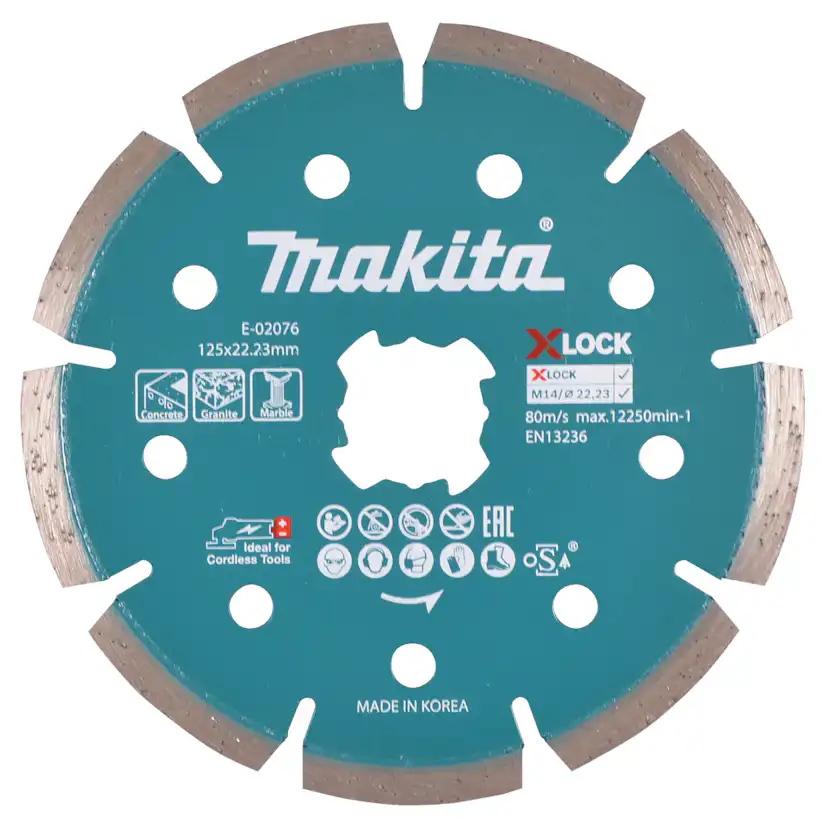Diamantklinga Makita E-02076 125 mm X-Lock