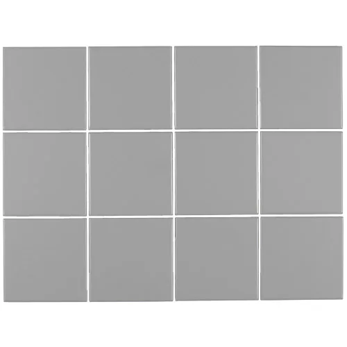 Klinker Arredo Unicolor Mid Grå 10x10 cm