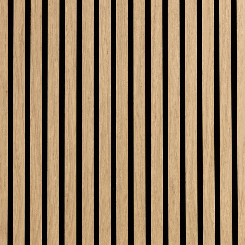 Akustikpanel Wood on wall Ek Ljuslackad