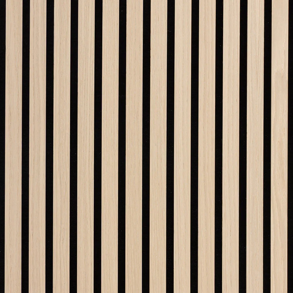 Akustikpanel Wood on wall Ek Vitlackad