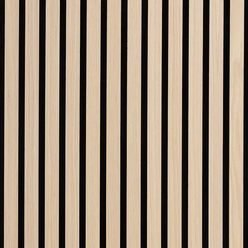 Akustikpanel Wood on wall Ek Vitlackad