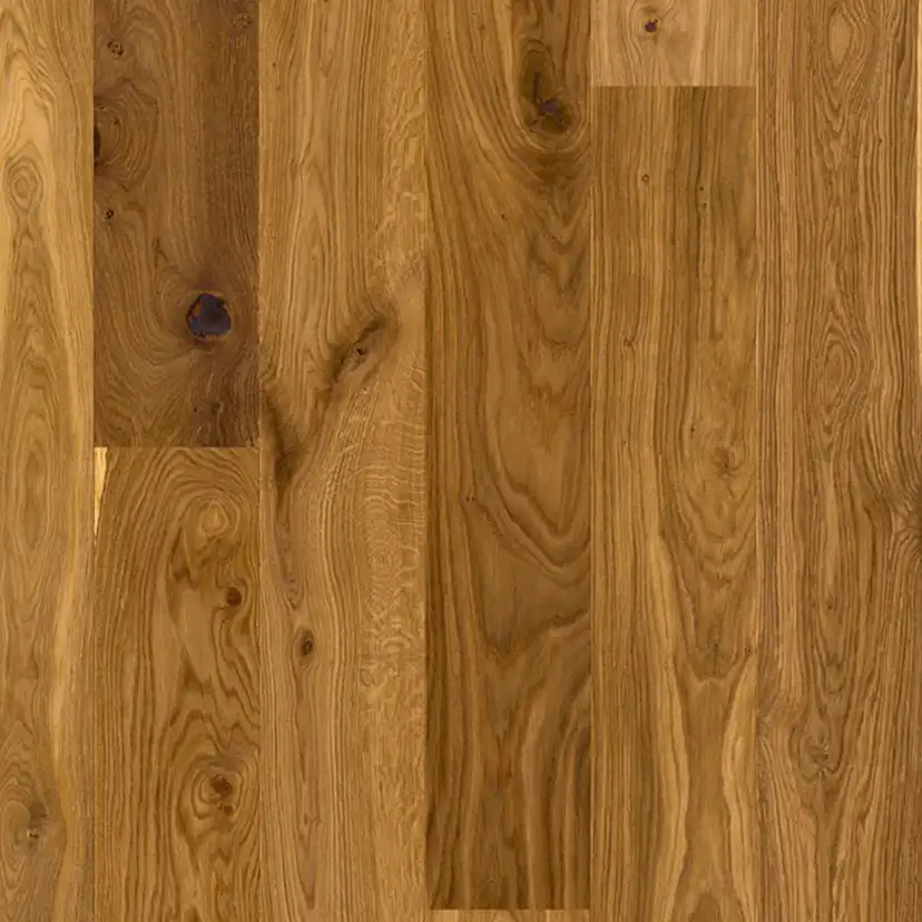 Parkettgolv Berg & Berg Ek XXL Lappland Rustik Borstad Mattlack 1-Stav