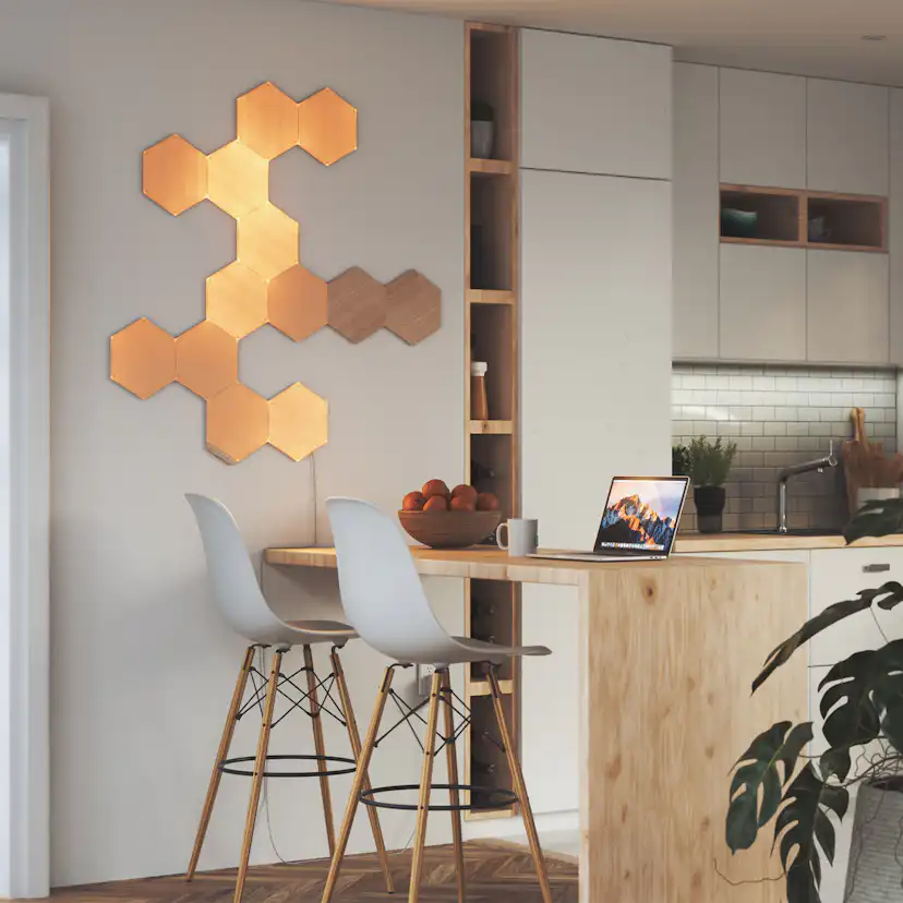 Belysningssystem Nanoleaf Elements Hexagons Startkit 13-pack
