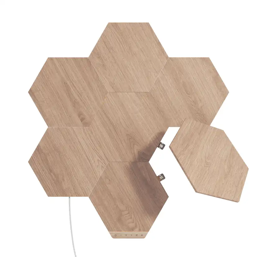 Belysningssystem Nanoleaf Elements Hexagons Startkit 7-pack