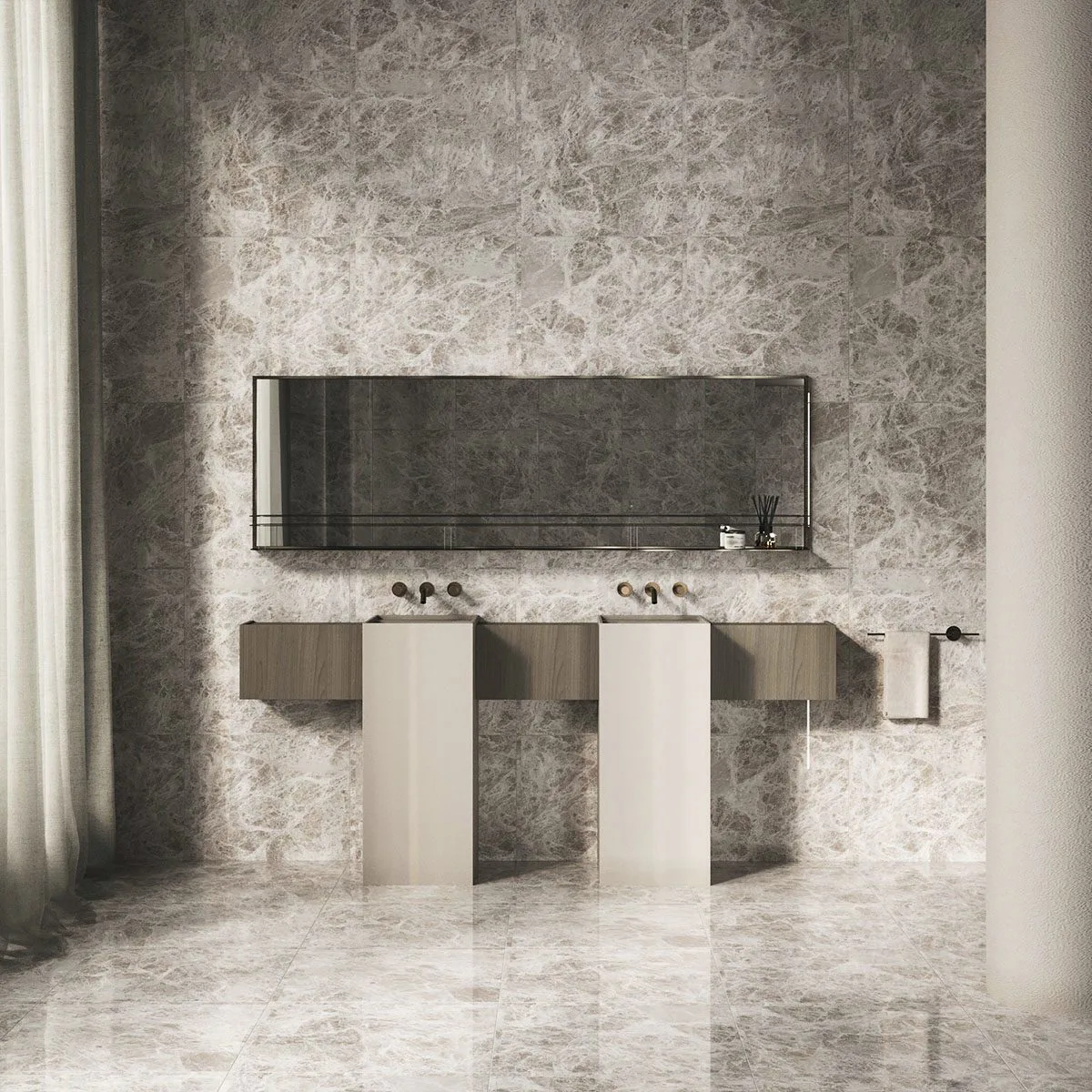 Klinker Emperador Light Grey Marmor Blank 60x60 cm