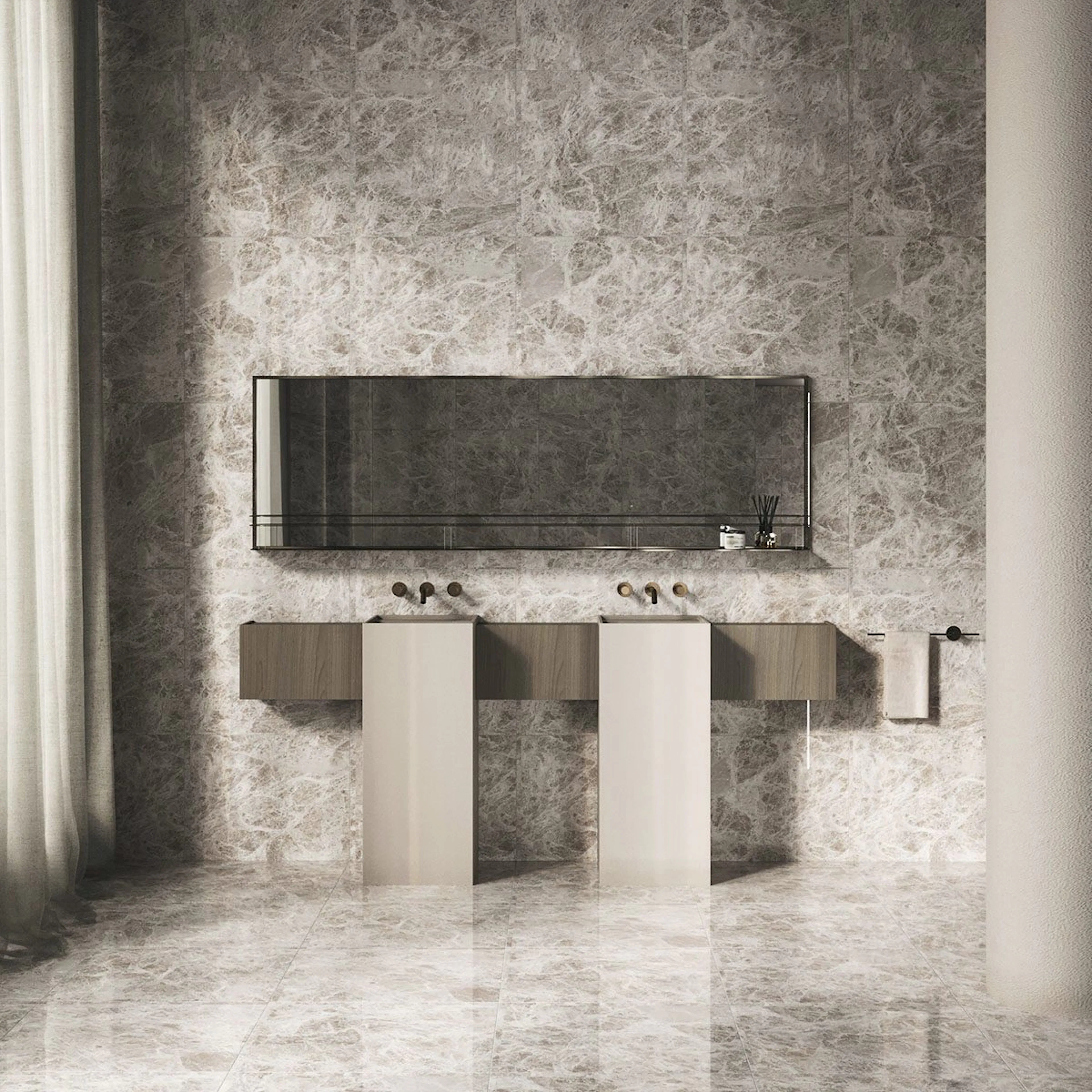 Klinker Emperador Light Grey Marmor Blank 60x60 cm