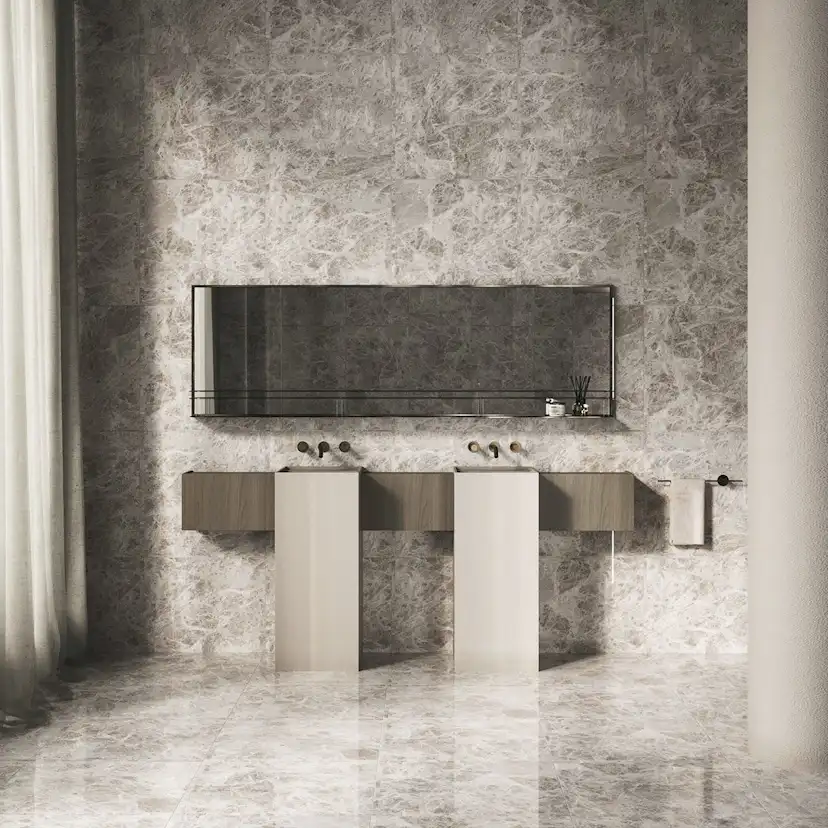 Klinker Emperador Light Grey Marmor Blank 60x60 cm