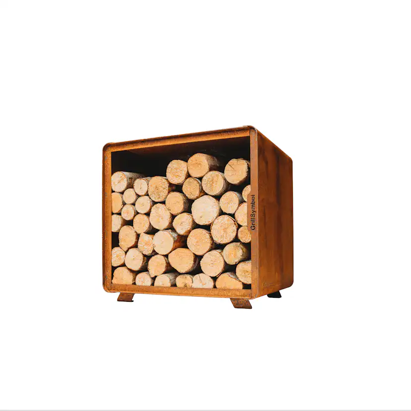 Vedförvaring GrillSymbol Cortenstål Enzo Rack S
