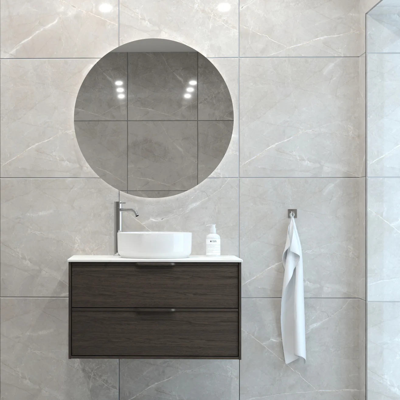 Tvättställsskåp Svedbergs Epos 80x45 med 2 Lådor