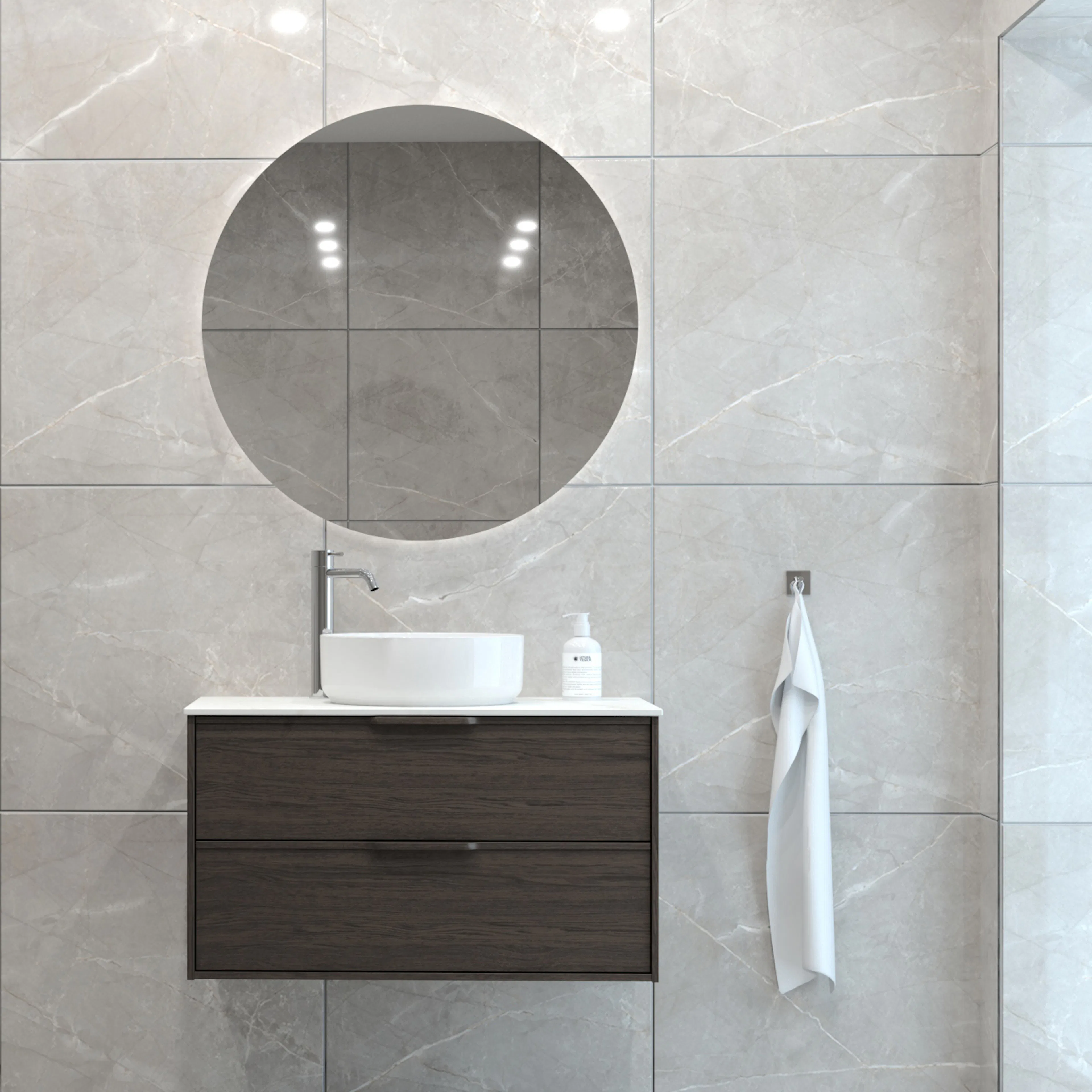 Tvättställsskåp Svedbergs Epos 80x45 med 2 Lådor