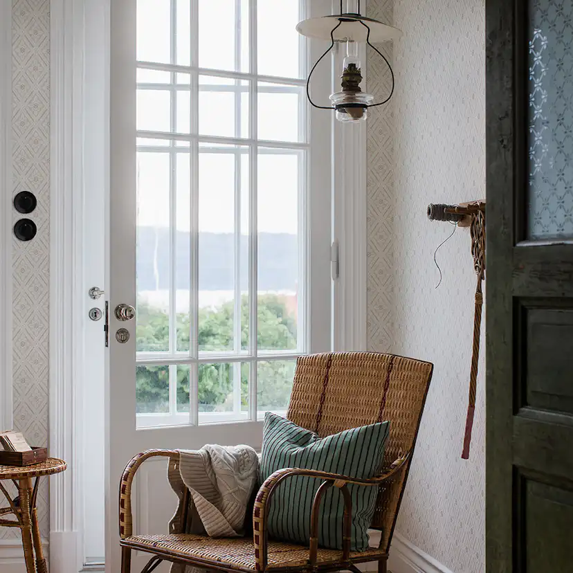 Tapet Boråstapeter Falsterbo III Ester 7660 EasyUp, Mönstrad Beige