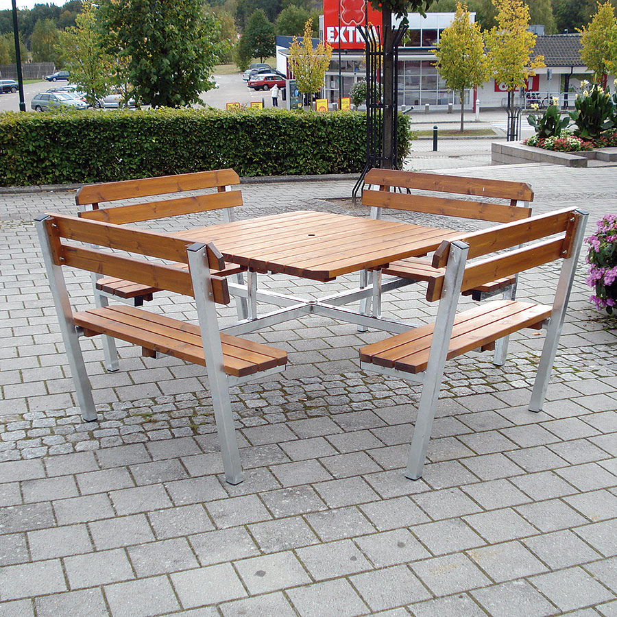 Bänkbord Utomhus Eden Wood Quattro