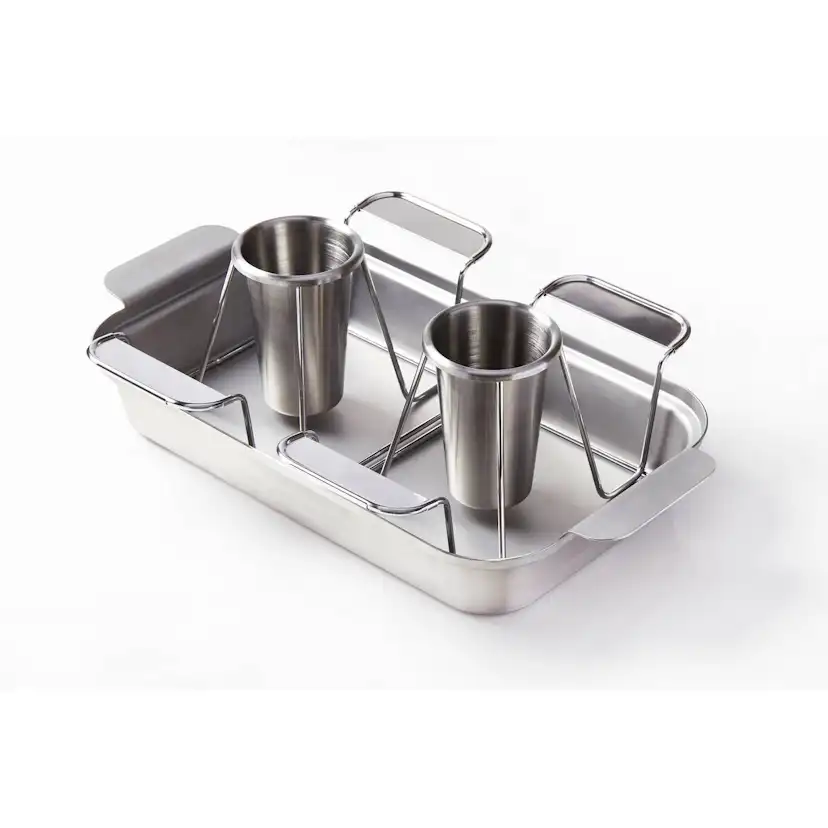 Grillform Fornetto Rostfri Small Med Skärbräda i Bambu