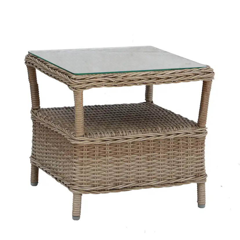 Loungeset Baltic Garden Rosemarie 2 st Reclinerfåtöljer med Sidobord inkl Dynor