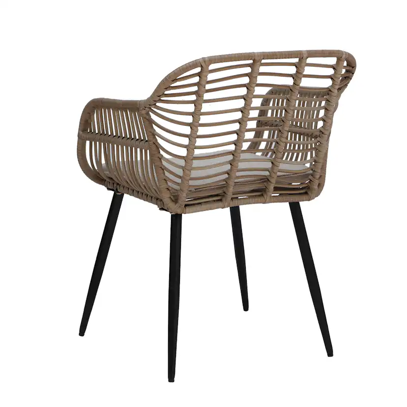 Balkongset Baltic Garden Julia 2 st Fåtöljer med sidobord inkl Dynor