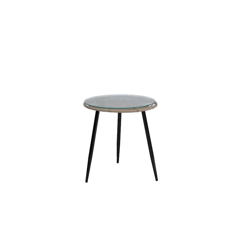 Balkongset Baltic Garden Julia 2 st Fåtöljer med sidobord inkl Dynor