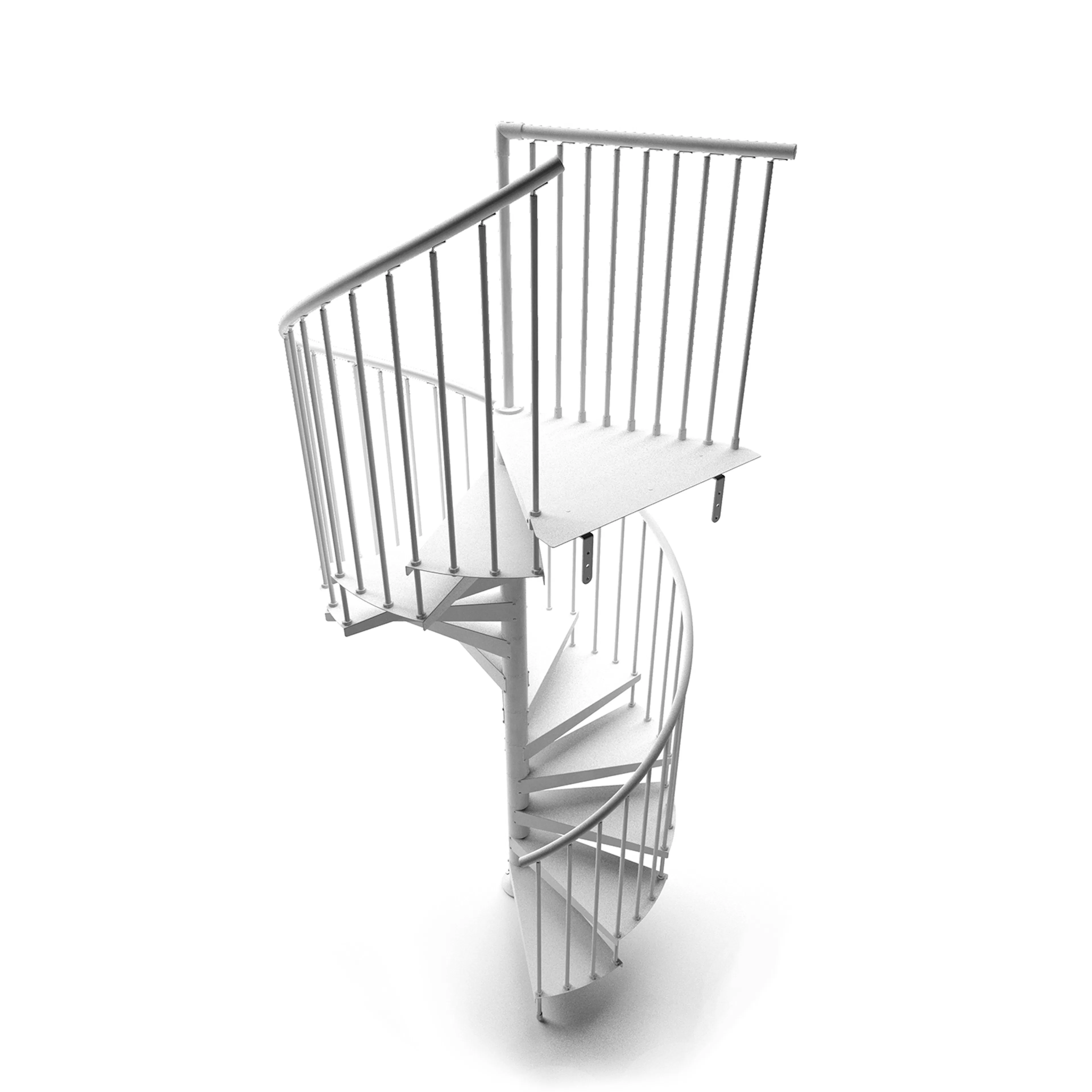 Skyddsräcke Drömtrappor by D'Opera till Spiraltrappa Pure Steel F20 Ø1300 mm