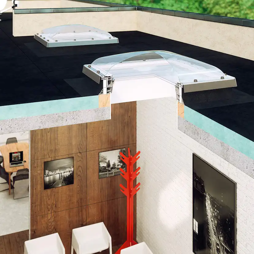 Takfönster Fakro Tidlös 2-Glas kupol fast DXC-C P2