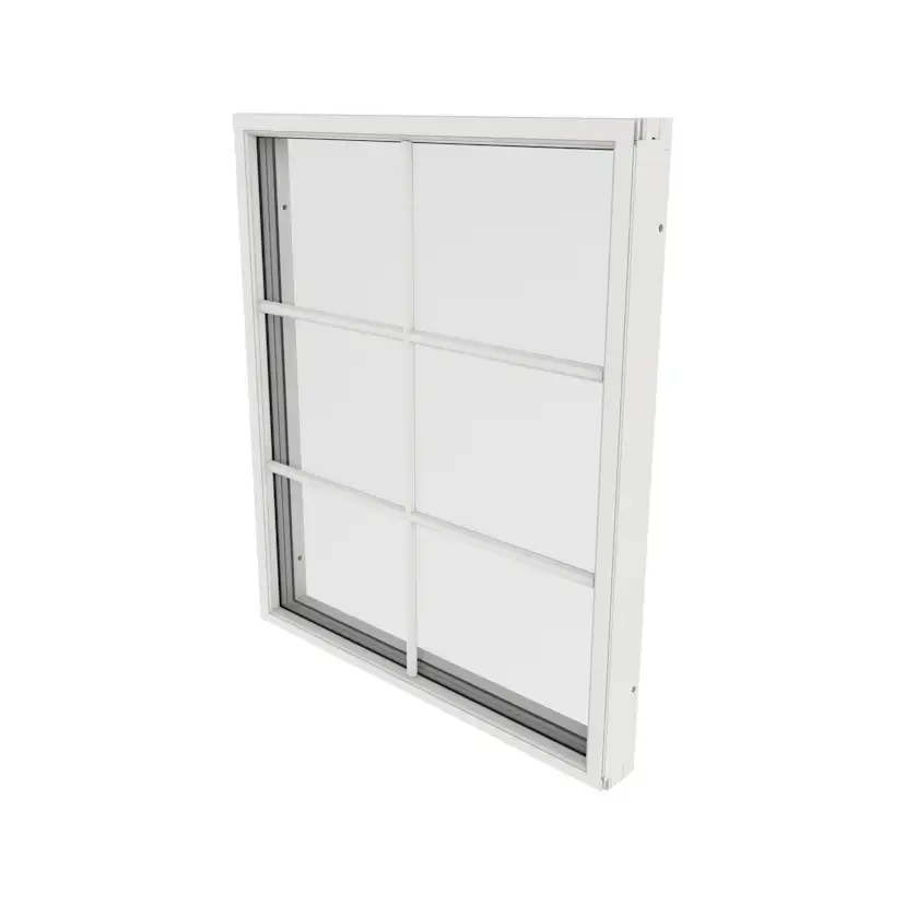 Fast Fönster Outline 3-Glas Aluminium