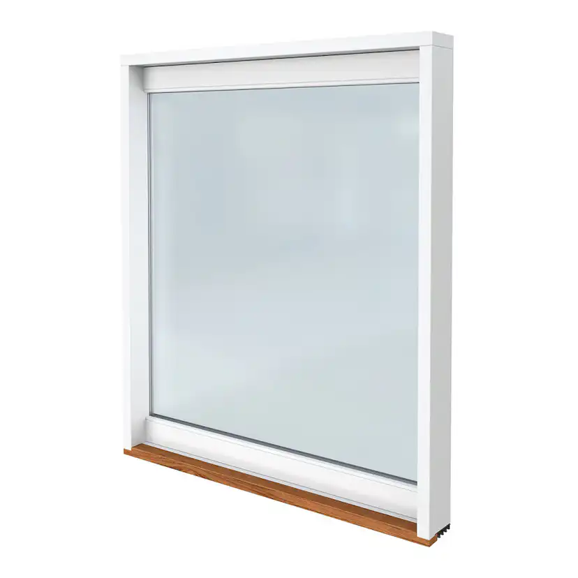 Fast Överljus Svenska Fönster Trä Rund Profil