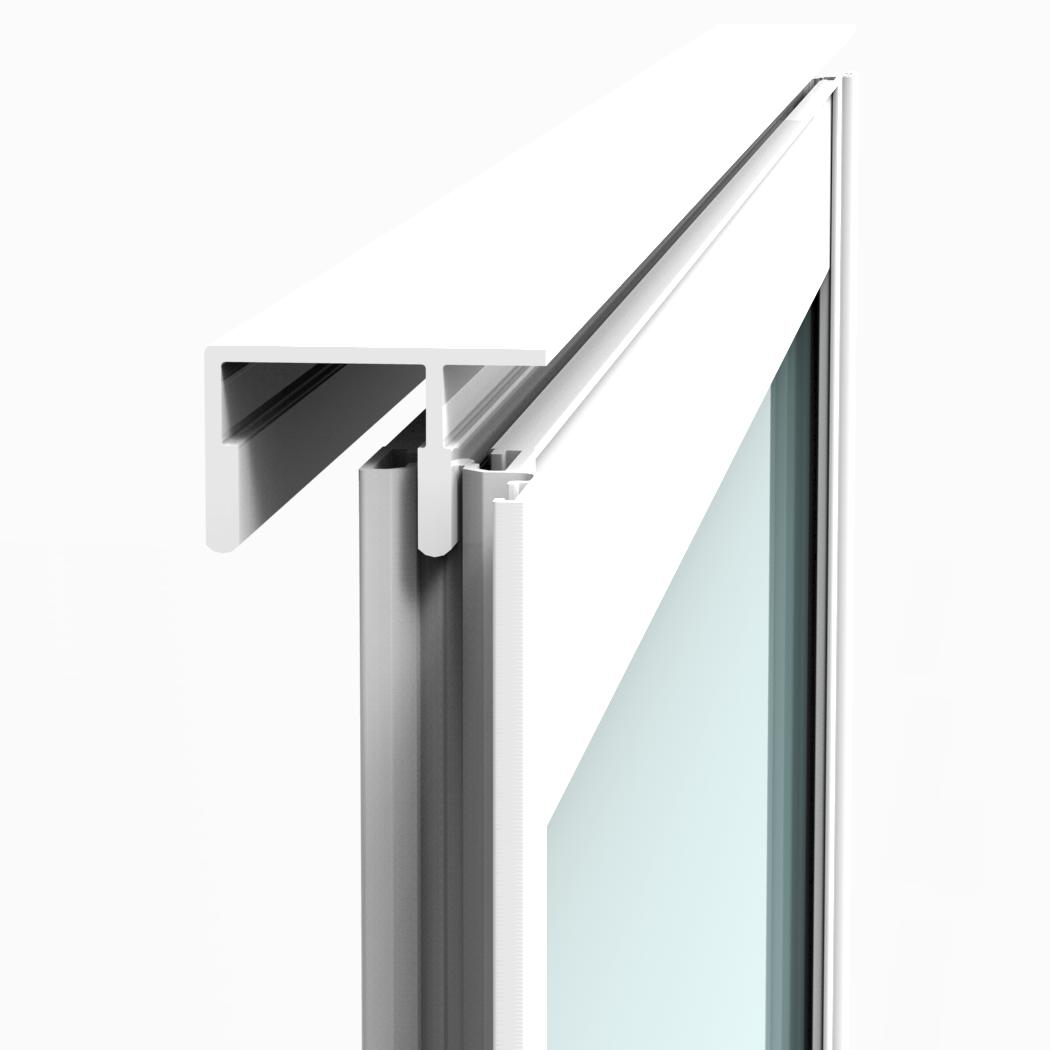 Fasta Fönsterparti Landskap Stadig Förlängd Sommar