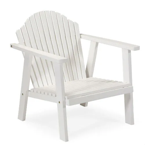 Låg Loungestol Hillerstorp Bullerö Vit Utomhusfåtölj i FSC-märkt Kärnfuru