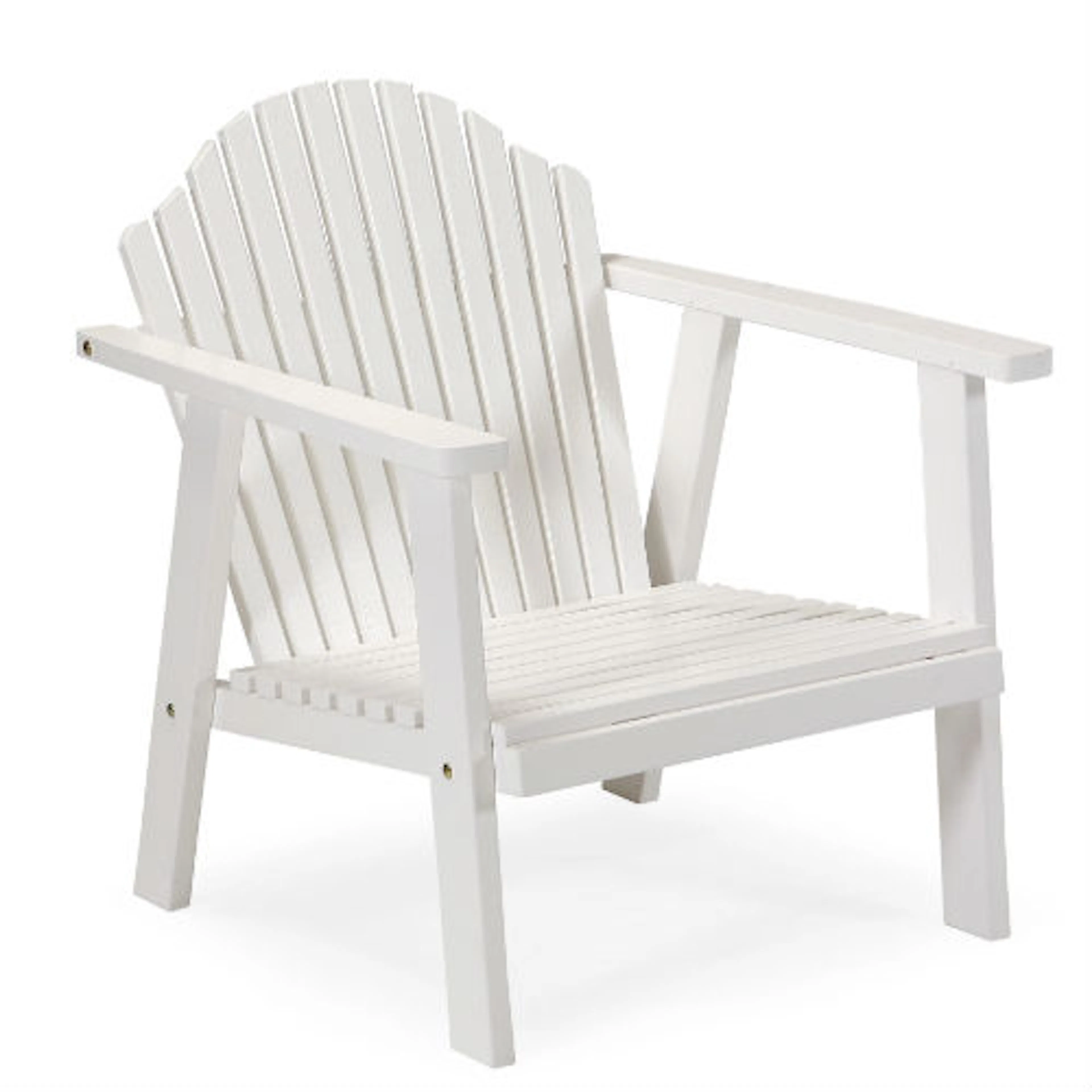 Låg Loungestol Hillerstorp Bullerö Vit Utomhusfåtölj i FSC-märkt Kärnfuru