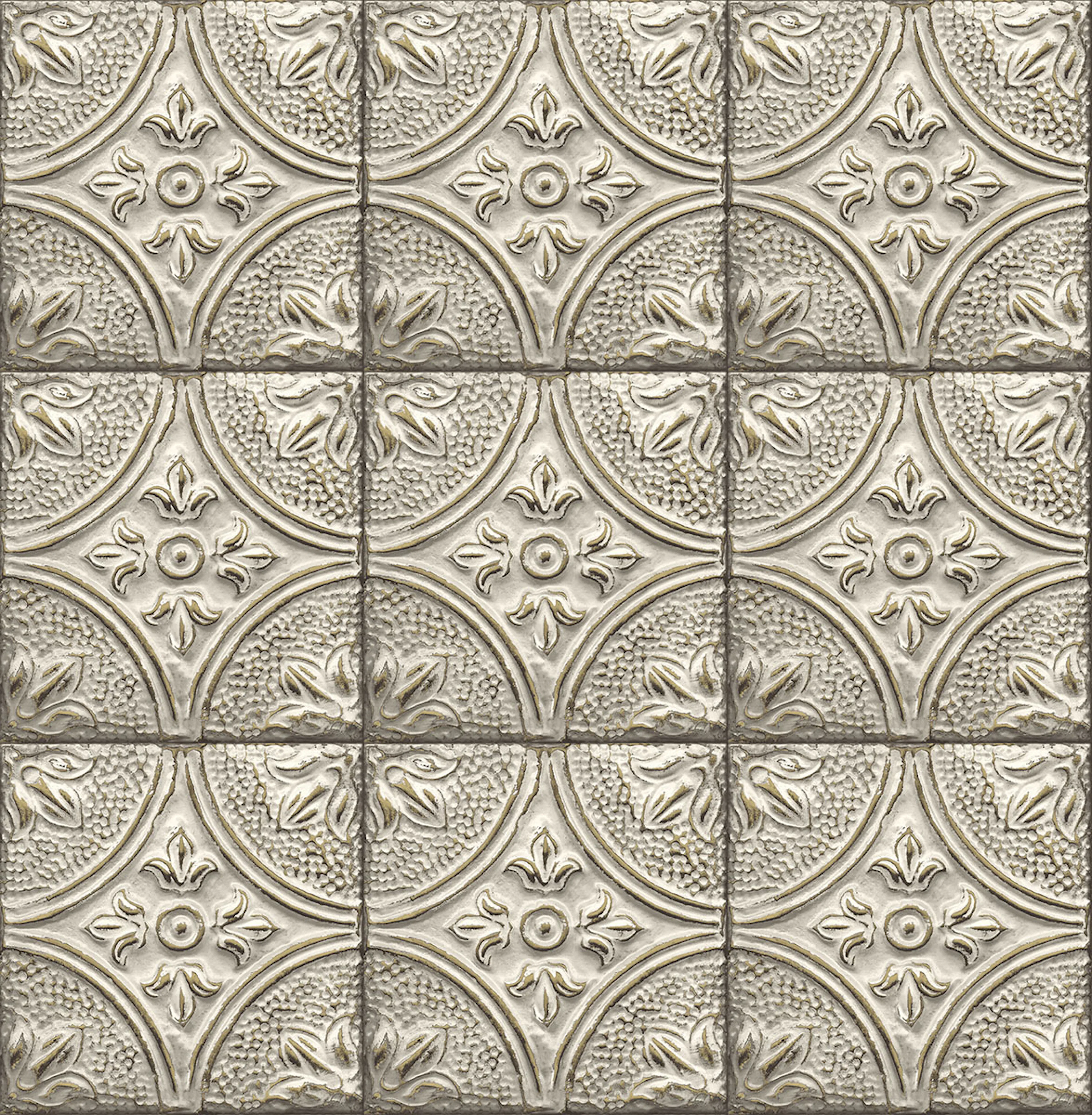 Tapet A Street Prints Tin Tile FD23764