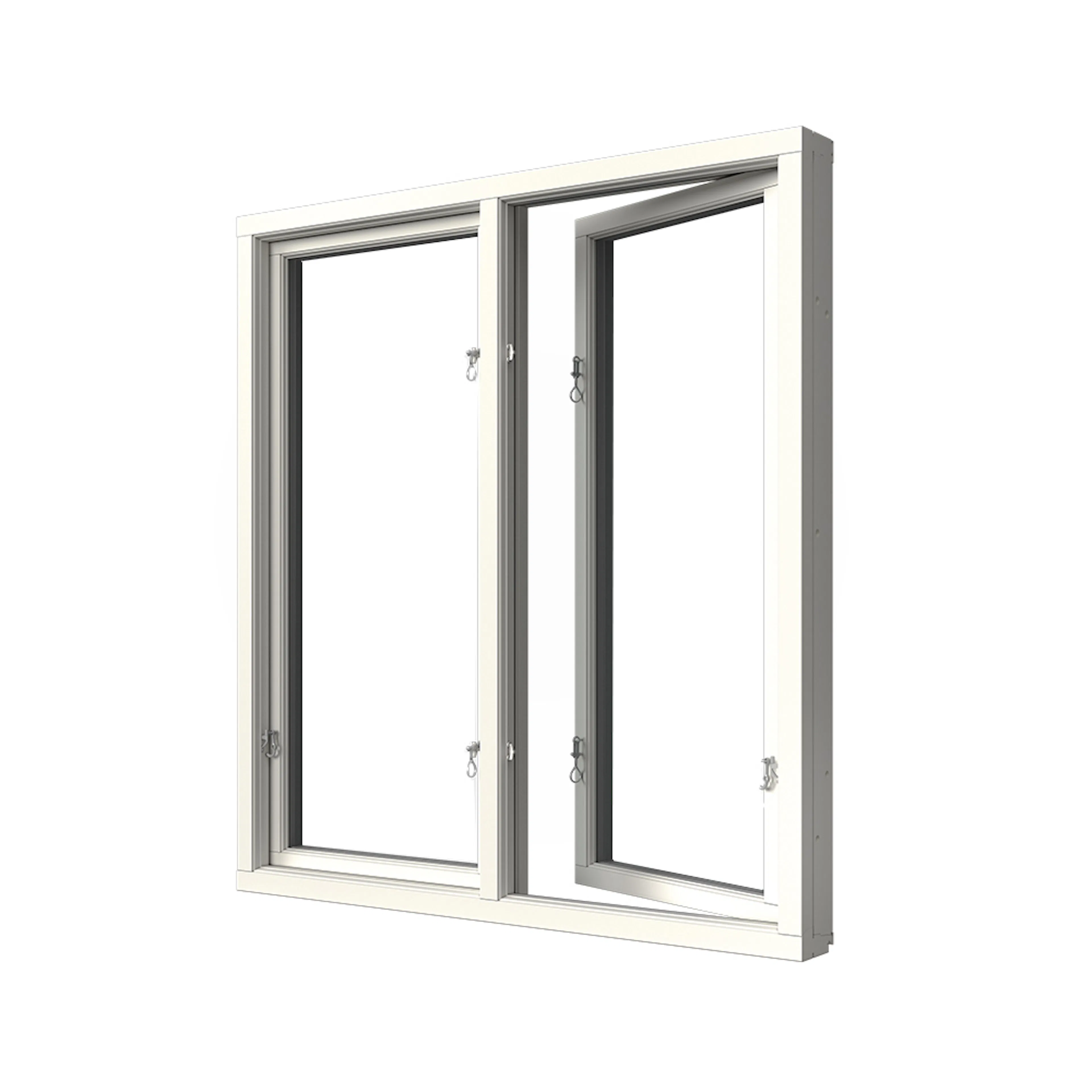 Sidohängt Fönster Elitfönster Elit Retro 3-Glas Aluminium 2-Luft