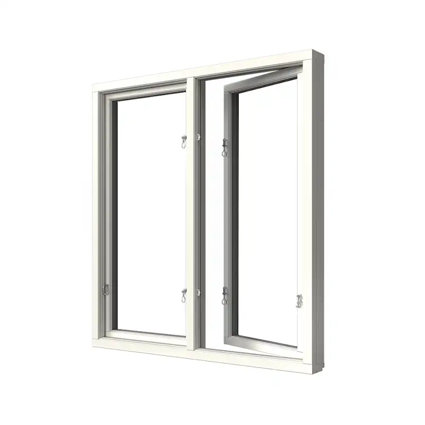 Sidohängt Fönster Elitfönster Elit Retro 3-Glas Aluminium 2-Luft