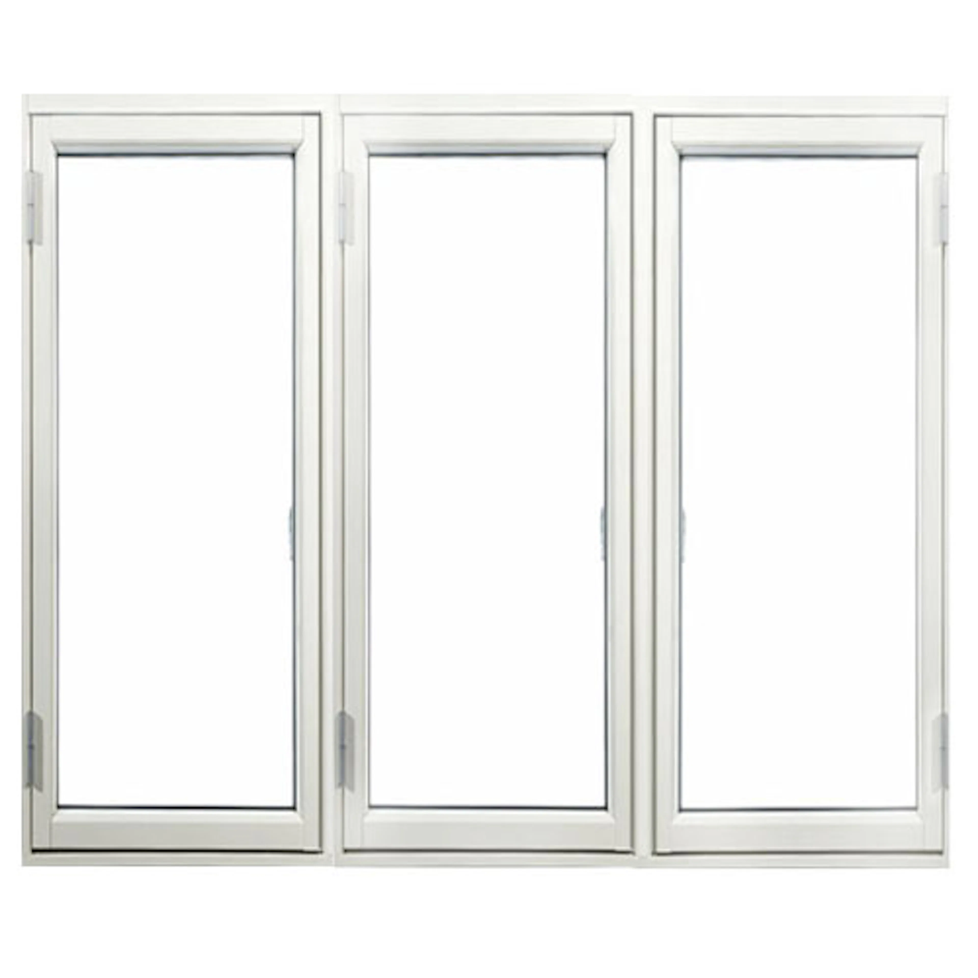 Sidohängt Fönster Outline 3-Glas Aluminium 3-Luft