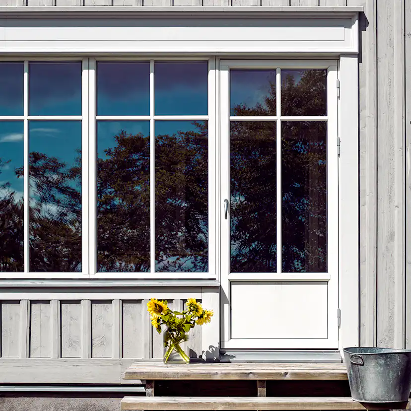 Fönsterdörr Outline Enkeldörr 3-Glas Aluminium