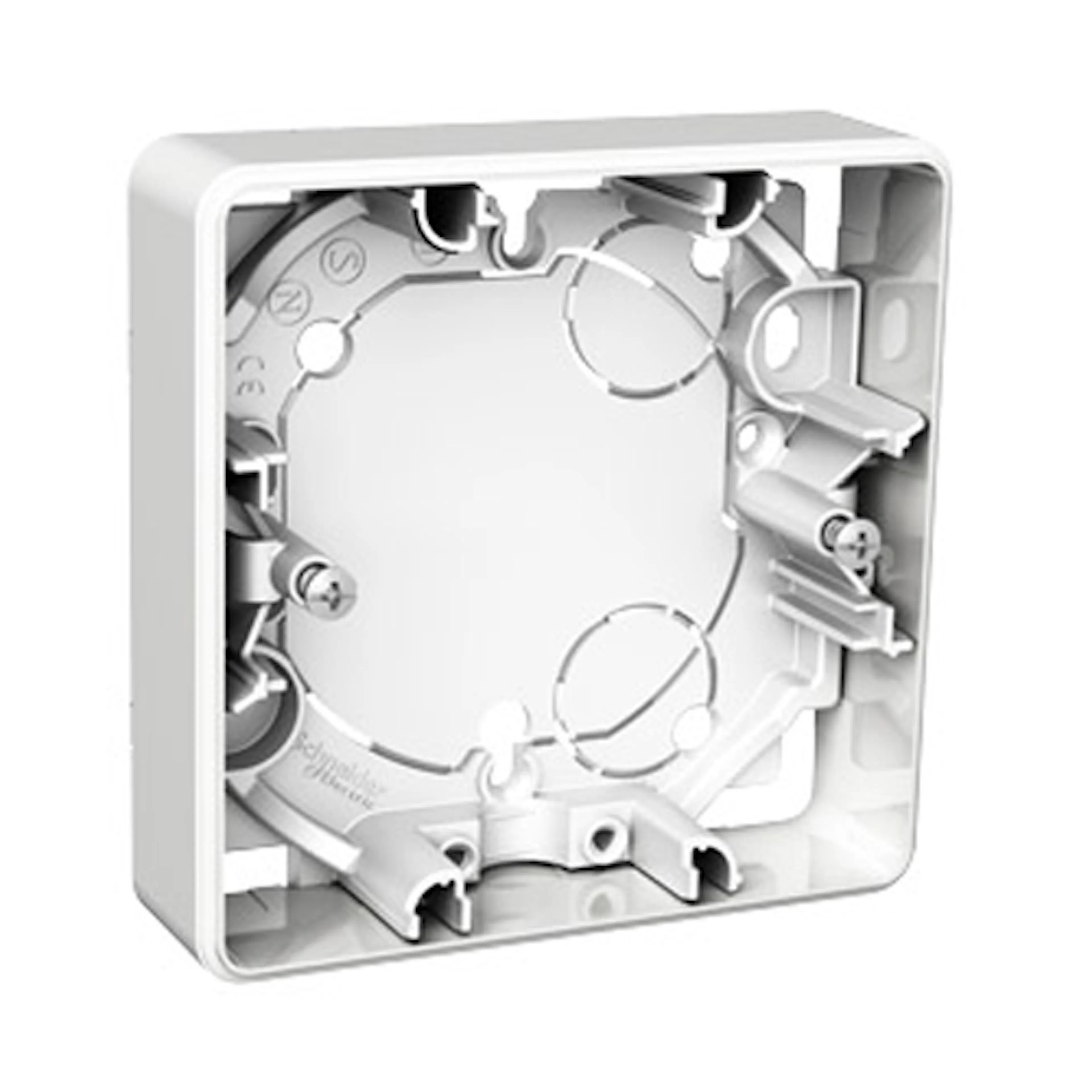 Förhöjningsram Schneider Electric Exxact Vit